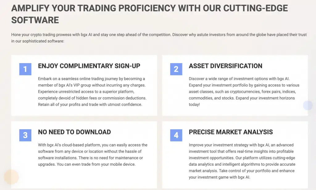 BGX AI robotrading cutting edge