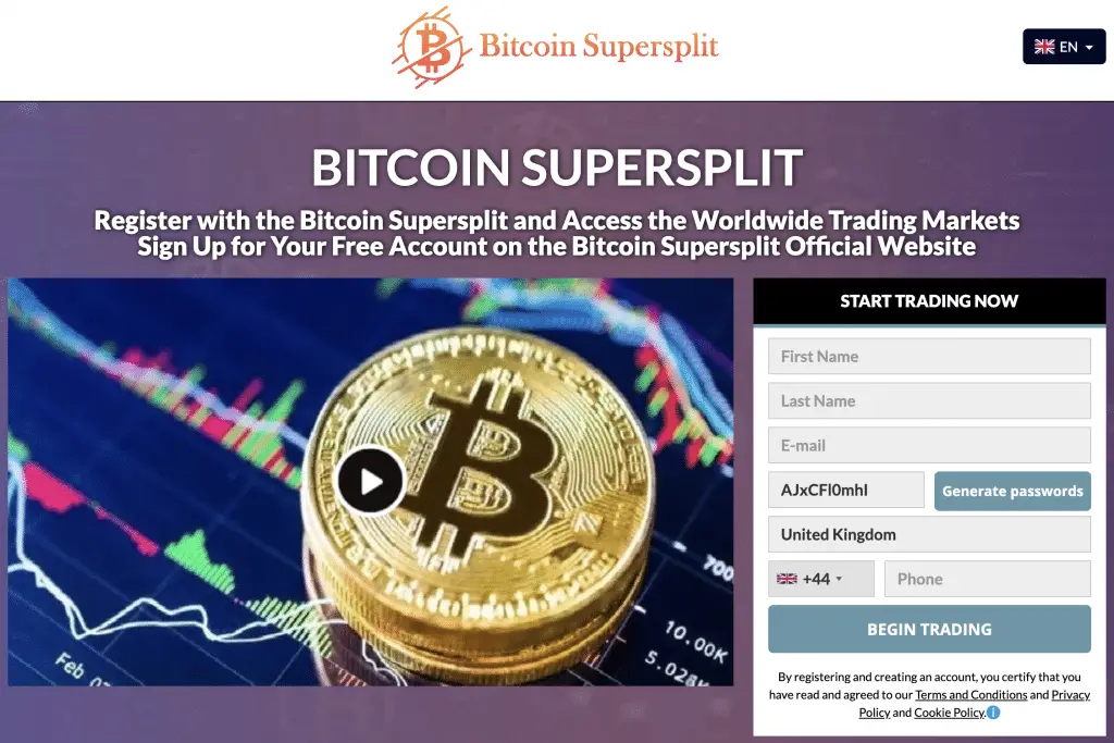 Robotrading Bitcoin Supersplit