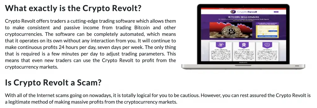 Robotrading Crypto Revolt scam