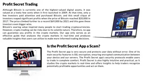 Profit Secret Review : Legit or Scam?